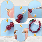 30pcs Lobster Claw Clasps & Jump Rings, 14K Gold Plated Metal Lobster Clasps, Jump Rings Jewelry Finding Kit for Necklace Bracelet Jewelry Making - color: 14K Gold-30pcs