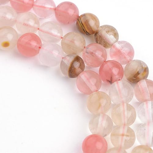 120pcs Adabele Lab Created Watermelon Tourmaline Gemstone 6mm Round Beads Gem Stone Spacer for DIY Craft Jewelry Making GS16-6 - color: Watermelon Tourmaline (Lab Created/Imitated), size: 6mm (120pcs/2 strands)
