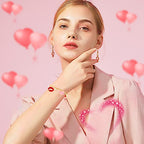 SANNIX 110Pcs Valentine's Day Charms Gold Enamel Jewelry Making Charm Pink Pendants for Valentines Bracelet Necklace Earrings Making - style: Valentines Charms