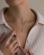 Pearl Necklace for Women- 14K Gold-plated/White Gold-plated Dainty Pearl Necklace for Women - color: Gold CZ pearl 373