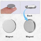 4 Pairs Mini Magnetic Pin Brooch Converters, Magnetic Clasps for Clothing Metal Pin Backs Almost Invisible Magnet Pin Converter for Hijab Scarf Shawls Thin Fabric