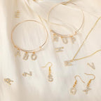 SANNIX 26Pcs Letter Charms, Full Rhinestone Letter Charms for Jewelry Making, KC Gold Initial A-Z Alphabet Letter Charm Crystal Pendants for Bracelet Necklace Earrings Crafts Making - style: Rhinestone Letter