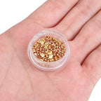BEADIA 14K Gold Plated Twisted Spacer Beads 3x3mm 50pcs for Jewelry Making Findings Non Tarnish - color: 14K Gold, size: 3x3mm Twisted