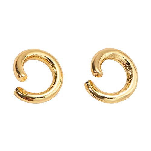 DanLingJewelry 200 pcs 304 Stainless Steel 19 Gauge Open Jump Rings 5mm for Jewelry Making DIY Golden Color - color: 200 pcs - ф5mm δ 1mm - Golden