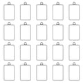 Oubaka 50pcs Open Bezels for Resin,Rectangle Hollow Bezel Pendants Open Frame Pendant Open Back Bezel Pendant Resin Craft Bezels for Earrings,Necklace,Bracelet,Pressed Flower,DIY Craft(White K) - color: White K;Rectangle;Style B