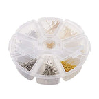 Craftdady 700Pcs Brass Ball Head Pins 16mm 20mm 25mm 30mm Mixed Colors Wire Headpins for Jewelry Making - color: Platinum & Golden