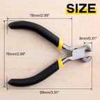 SPEEDWOX End Cutting Pliers Mini End Nippers 4 Inches Mini End Cutters Micro End Cutting Nippers Small Wire Cutter with Spring Fine Precision Professional Beading Tools for Pulling Nails Brads - size: End Nippers