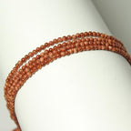 MJDCB 320pcs Small Stone Beads 2mm Golden Sandstone Round Smooth Loose Gemstone Bead for Jewelry Making Bracelets Earrings Necklaces Accessories - color: Golden Sandstone