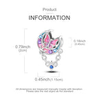 LAZA 925 Sterling Silver Charm for Bracelet Necklace Dangle Love Mom Butterfly Party Charm Beads Pendants DIY Jewelry for Women - color: Stars and Moon Butterflies