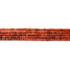 Faceted Natural Red Agate 2-3mm Cube Square Loose Beads Gemstone Small Loose Beads Healing Crystal Energy Stone for DIY Jewelry Making 15" - color: Red Agate