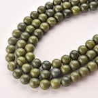 6mm Green Tea Stone Beads Natural Crystal Gemstone Round Loose Beads for DIY Jewelry Making 15"/Strand - color: Green Tea Stone, size: 6mm
