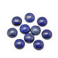 Fashewelry 50Pcs Natural Lapis Lazuli Cabochon Stone Half Round Beads 12mm Flat Back Gemstone Chakra Healing Crystal Dome Cover Cabs for Jewelry Making - color: 5-Dyed Lapis Lazuli, size: 12x5mm