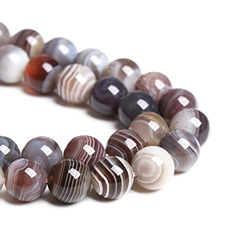 6MM 60PCS Natural Gemstone Stone Botswana Sardonyx Agate Beads for Jewelry Making DIY Bracelet - color: Botswana Sardonyx Agate, size: 6mm
