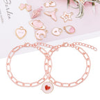 20pcs Chain Bracelets Kit Alloy Link with Lobster Clasps for Christmas DIY Women Jewelry Findings Bracelet Making (Rose Gold) - color: Rose Gold