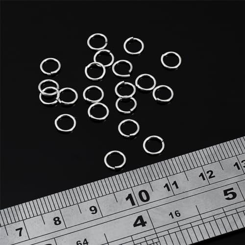 BEADIA 925 Sterling Silver Jump Rings 0.7x6mm 20pcs for Jewelry Making Findings - size: 0.7x6mm