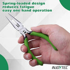 5 Inches Chain Nose Pliers Long Nose Pliers Side Cutting Pliers For Jewellery Making Wire Cutting Clamping For Electrical Repairs Jewellery Making Diy Crafts Model Making - style: Chain Nose Pliers