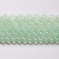 4mm 90pcs Natural Green Jade Chalcedony Beads Energy Healing Power Stone Beads for Jewelry Making Round Loose Beads DIY Bracelet 15" (Green Jade, 4mm) - color: Green Jade, size: 4mm