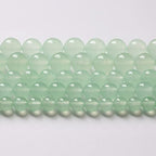 4mm 90pcs Natural Green Jade Chalcedony Beads Energy Healing Power Stone Beads for Jewelry Making Round Loose Beads DIY Bracelet 15" (Green Jade, 4mm) - color: Green Jade, size: 4mm