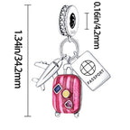 925 sterling silver bracelet necklace pendant, women's jewelry gift, dream catcher net bead pendant, suitable for original bracelets, parties, birthday jewelry gifts - color: PAC291
