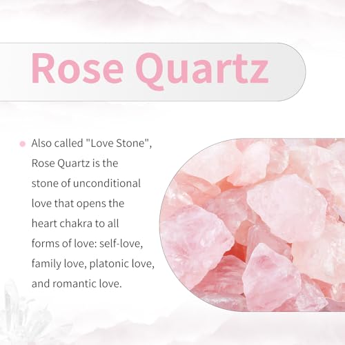 TUMBEELLUWA Stone Bead for Jewelry Making, Healing Crystal Large Hole Square Shape Loose Beads Pack of 15,Rose Quartz - color: pink