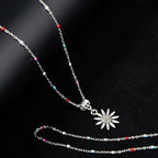 Stainless Steel Enamel Chain for Jewelry Making, Oil Drip Rainbow Jewelry Chains for DIY Necklace Bracelet Craft Jewelry Making Supplies with Stainless Steel Jump Rings Lobster Clasps Connectors - color: Mixed Style Silver