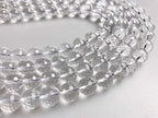 JM Design Clear Quartz Crystal Faceted Round Loose Gemstone Beads Size 6mm 15.5" Strand for Jewelry Making - size: 6mm