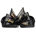 Travel Jewelry Organizer and Storage Case for Women, Travel Jewelry Storage with 36 Velvet Zipper Velvet Pouches, Portable Gift for Earrings Necklaces, Rings, Bracelet, Watch