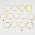 Twinfree Bohemia Beaded Bracelet for Women, Polymer Clay Stretch Bracelets - color: color 23