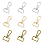 9 Pcs D Ring Swivel Lobster Claw Clasp Push Gate Snap Hooks Trigger Clips for DIY Crafts Keychain Purse Handbag Making,1 Inch Mixed - color: 1" Mixed 9pcs, size: 1"