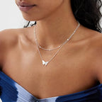 MEVECCO Dainty Gold Chain Choker Necklace 14K Gold Plated Handmade Boho Cute Tiny Beaded Link Choker Necklace Delicate Simple Minimalist Choker Necklace for Women - style: Beaded SLiver