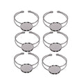 EXCEART Copper Bracelet Bottom Holder 2.36X1.96X0.98In Round Plate Y Shape for Diy Jewelry Making Kit with Bangle Bracelets and Custom Wrist Chains - color: Silver, size: 5*2.5cm