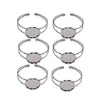 EXCEART Copper Bracelet Bottom Holder 2.36X1.96X0.98In Round Plate Y Shape for Diy Jewelry Making Kit with Bangle Bracelets and Custom Wrist Chains - color: Silver, size: 5*2.5cm