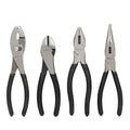 Amazon Basics Pliers Set, Hand Tools for Precision, Cutting Wire Cutter with Needle Nose and Diagonal, Quality Tool Set for Home Maintenance, Set of 4, Black and Silver