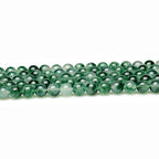 MJDCB Natural Stone Beads Purple Aventurine Round Loose Beads for DIY Necklace Bracelat Jewelry Making 15" (Moss Quartz, 8mm) - color: Moss Quartz, size: 8mm