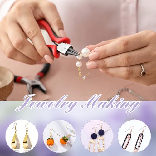 TOAOB 300pcs Earring Hooks Kits Gold French Ear Wires with Ball and Coil 18mm Fish Hook Earring Making Supplies with Jump Rings and Clear Silicone Ear Backs for DIY Jewelry Findings - color: Gold