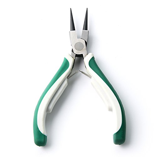 2Pcs Round Nose Pliers Jewelry Fine Round Needle Long Nose Pliers (5-Inch)