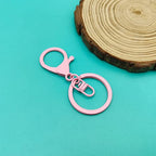 30Pcs Lobster Claw Clasps Keychain for Jewelry Making,Metal Lobster Clasp Swivel Trigger Clips with Swivel Clasps Hook Clips Flat Split Keychain Ring for DIY Craft Jewelry Making(Light Pink) - color: Light Pink