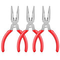 3 Pcs Needle Nose Pliers 5 Inch Long Nose Pliers with Side Cutter Spring Small Plier for Jewelry Repair Wire Wrapping Beading Crafts Jewelry Making Supplies