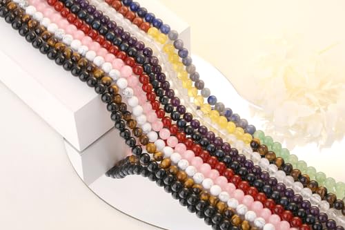 QINJIEJIE 100PCS Purple Stripe Carnelian Beads 8mm Natural Beads Round Loose Gemstone Bead for Bracelet Beading Crystal Jewelry Making DIY Necklace Earrings 0.32" - color: Purple stripe Carnelian, size: 100PCS