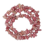 30in Rhodochrosite Natural Chip Stone Beads 5-8mm About 230pcs, Irregular Drilled Light Rosy Pink Bead for Bracelets Jewelry Making Supplies for Adults, DIY Crafts. - color: Rhodochrosite
