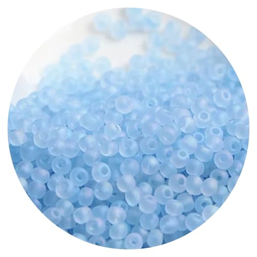 660pcs Matte Colorful Glass Frosted Beads 2mm, Glass Frosted Rice Beads Craft Bead for Jewelry Making Bracelets Necklaces DIY,M13 - color: M13, size: 660pcs-2mm