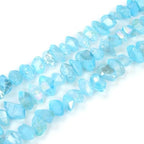 Adabele 15 Inch Natural Raw Healing Crystal Quartz Nugget Drilled Gemstone Loose Beads Aqua Blue AB Titanium Coated Chakra Gem Stone Spacer for Jewelry Craft Making GA-B7 - color: Aqua Blue Ab, size: 15 Inch/1 Strand
