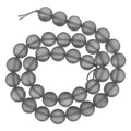 uxcell Matte Crystal Glass Beads 10mm Synthetic Frosted Shining Semi-Precious Round Loose Beads Synthetic Moonstone for Jewelry Making DIY Bracelet, Gray Silver - color: Gray Silver, size: 10mm