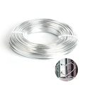 12 Gauge Aluminum Wire 100FT, Anodized Aluminum Wire for Sculpting, Beading Making Bendable Metal Wire for Jewelry Making Crafts Wreath Making Beading Floral(Silver) - color: Sliver