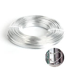 12 Gauge Aluminum Wire 100FT, Anodized Aluminum Wire for Sculpting, Beading Making Bendable Metal Wire for Jewelry Making Crafts Wreath Making Beading Floral(Silver) - color: Sliver