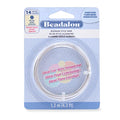 Beadalon German Style Wrapping Wire, Round, Silver Plated, 14 Gauge, 1.3 m / 4.3 ft - color: Silver Plated, size: 14 gauge / 4.3 ft