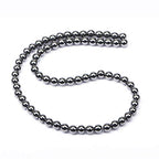 AD Beads Natural Gemstone Round Loose Beads 15" for Bracelet Necklace Earrings Jwelery Making Crafts DIY (4mm, Black Hematite) - color: Black Hematite, size: 4mm