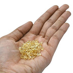 Citrine Pre Drilled Crystal Crushed Chips Beads for Bracelets Making, DIY Handmade Natural Healing Crystals (25 Inch Strand) - color: Citrine