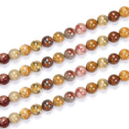 90pcs Adabele Natural Crazy Lace Agate Healing Gemstone 4mm (0.16 inch) Small Round Beads Gem Stone Spacer for Craft Jewelry Making GF23-4 - color: Crazy Lace Jasper, size: 4mm (90pcs/1 Strand)