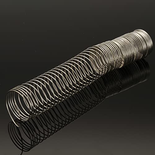 The Beadsmith Plated Memory Wire - 0.75 inches in Diameter - 48 Coils Each - Silver Color - Stainless Steel - Create Multi-Strand Round Rings and DIY Jewelry - size: 0.75" diameter per Ring, style: Silver - 48 Coils